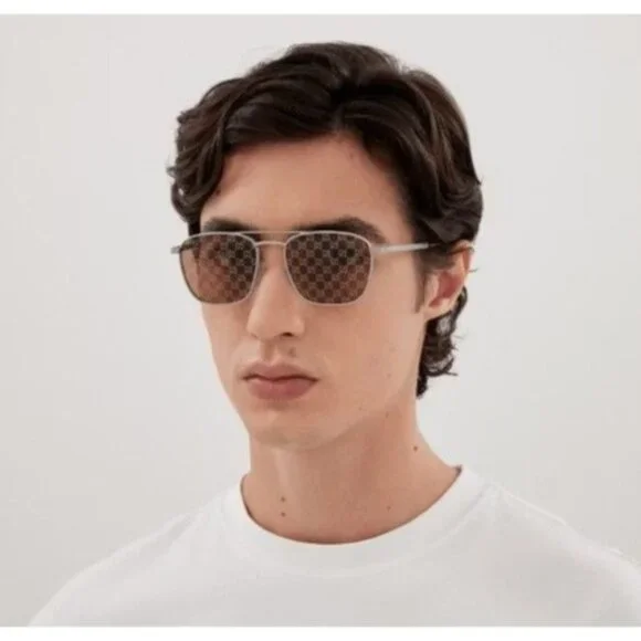 NEW GUCCI SUNGLASSES SILVER UNISEX EYEWEAR GUCCI GG1881S 004